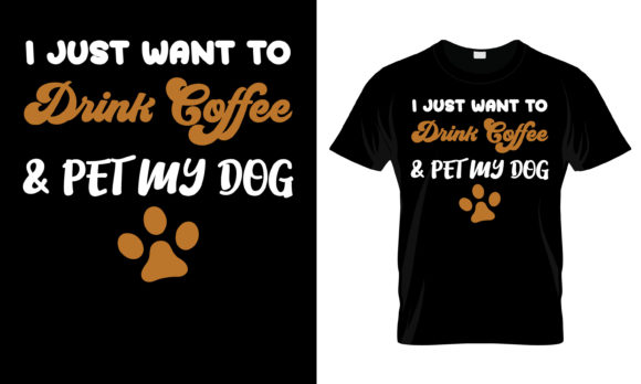 I Just Want to Drink Coffee Pet TShirt