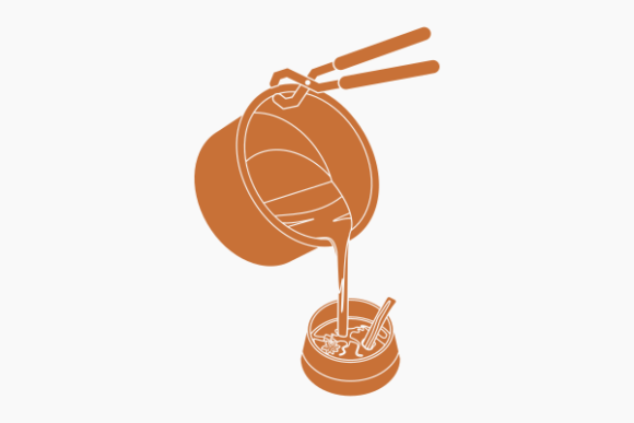Monochrome Pouring Masala Chai from Pan