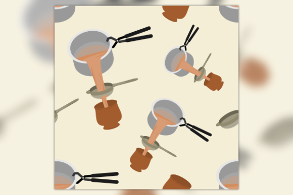 Pouring Filtering Masala Chai Pattern